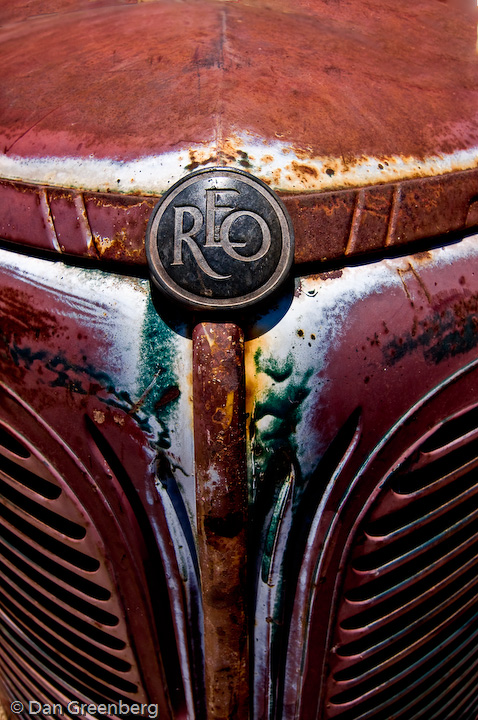 Grill off an old Diamond Reo truck