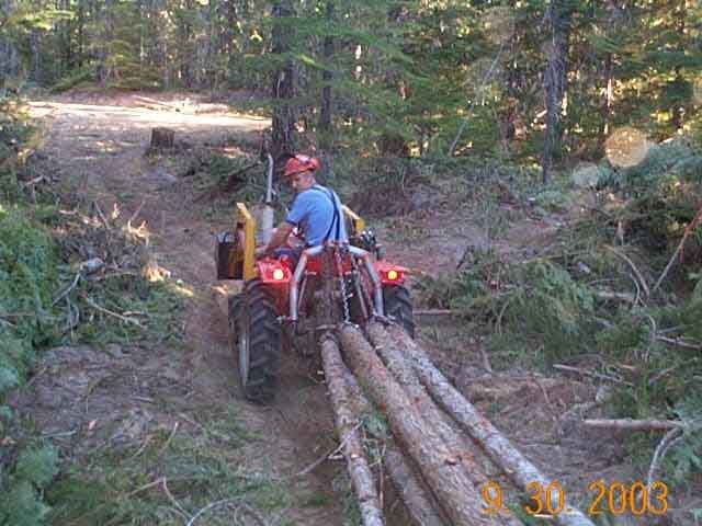 Several smaller logs
