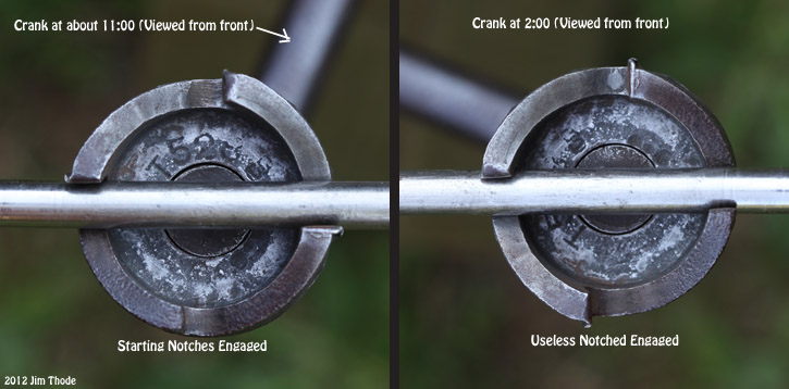 Crank ratchet alignment