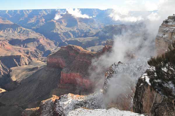 Clouds In Canyon