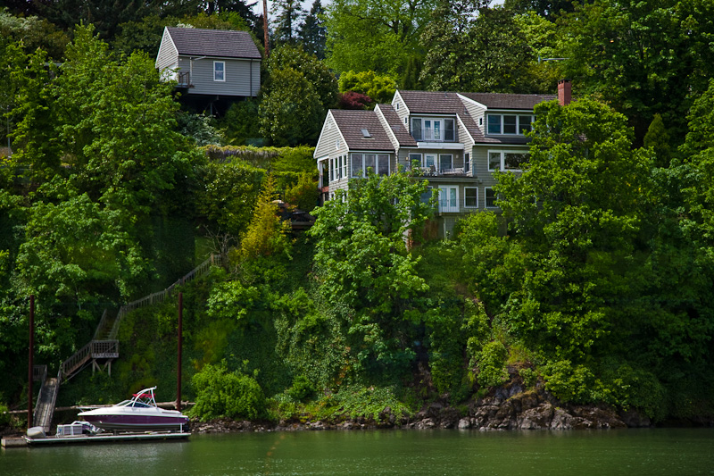Along Willamette River bank (5), Portland, Oregon