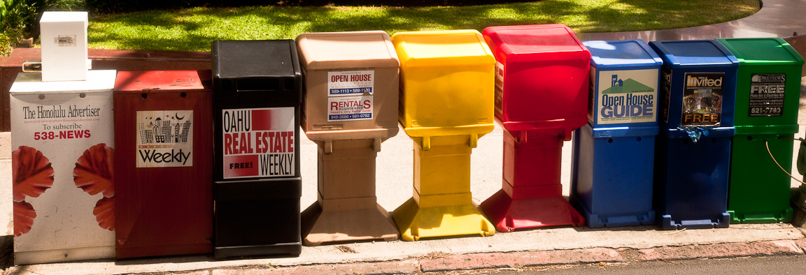 Ad boxes - no two of the same color