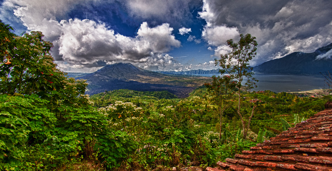 Mount Batur and Lake Batur, Kintamani, Bali