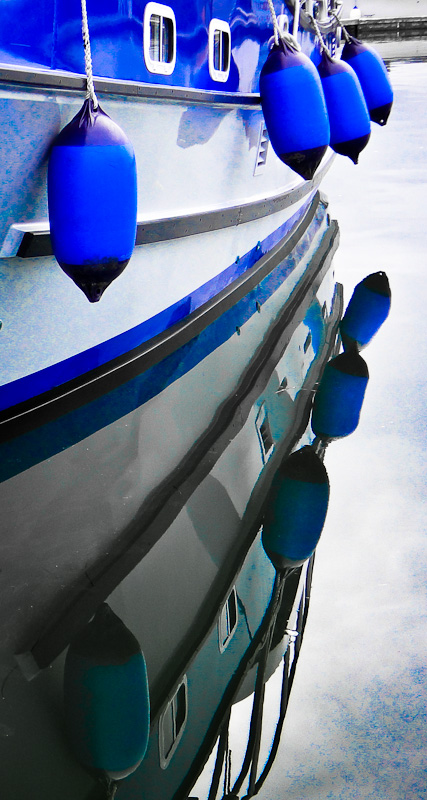 Blue fenders