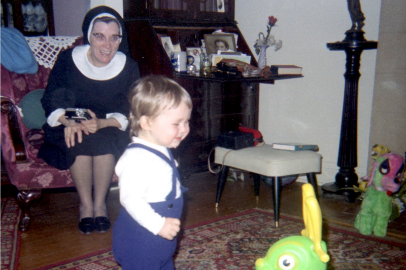 Helen with Michael Ernst at Nottingham Rd at Easter