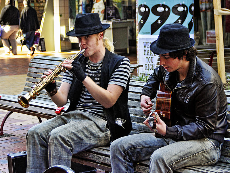 Buskers on the 21st of August 2010