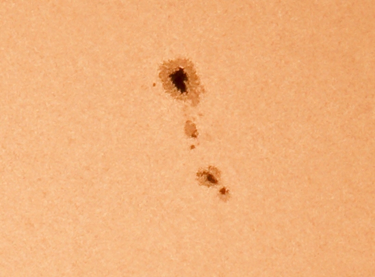 Sun spot group