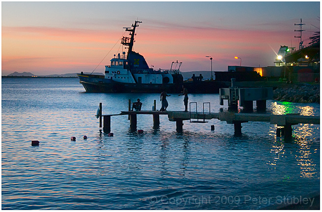Evening swim, Bonaire.