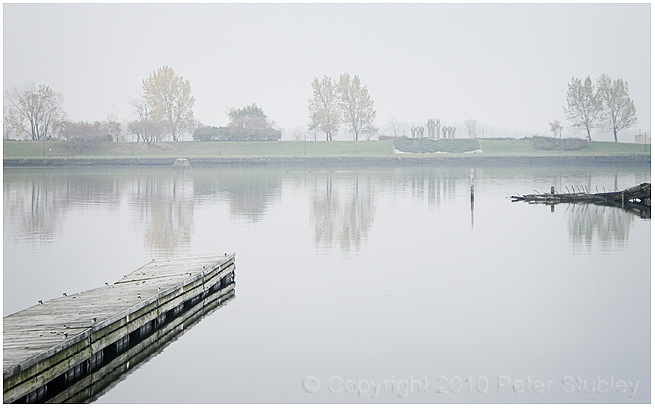 Even later that same misty gray day.