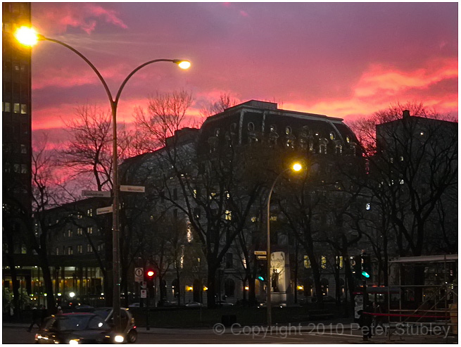 Urban sunset.