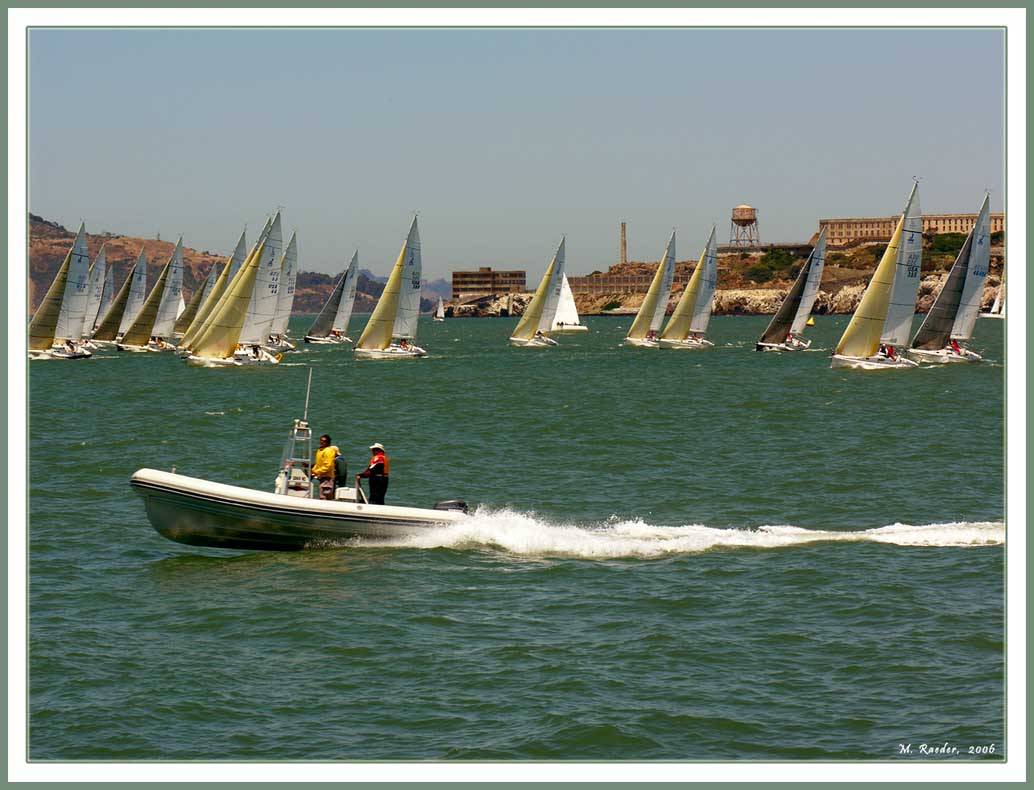 Sailboat Regatta with Alcatraz in background_416b