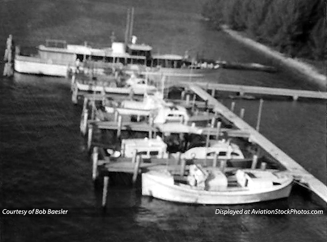 1960s - President Kennedys presidential yacht HONEY FITZ moored at the new concrete docks at USCG Station Lake Worth Inlet