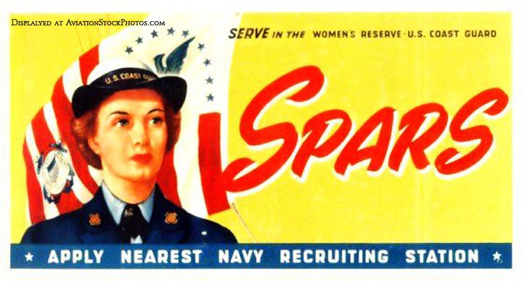 1940s - Coast Guard SPARS recruiting poster