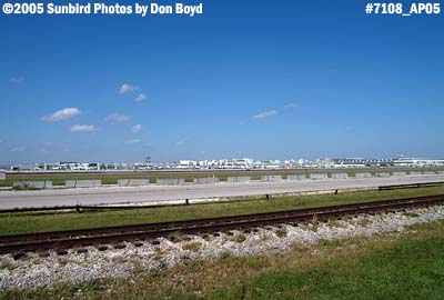 2005 - An empty Miami International Airport after Hurricane Wilma airport stock photo #7108