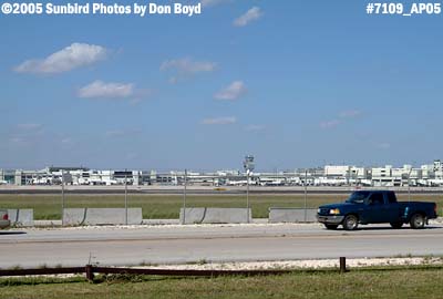 2005 - An empty Miami International Airport after Hurricane Wilma airport stock photo #7109