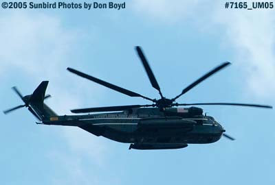 USMC Sikorsky CH-53E Super Stallion from HMX-1 flying over Miami Lakes military aviation stock photo #7165