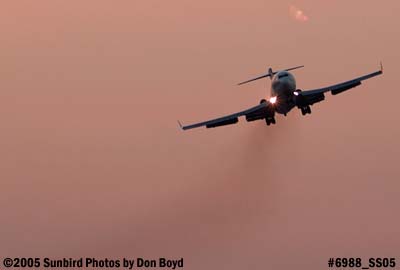Amerijet B727-2F9/Adv(F) N199AJ (ex 5N-ANP) at dusk aviation stock photo #6988
