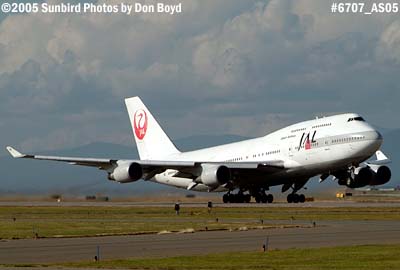 Japan Airlines B747-446 JA8087 airline aviation stock photo #6707