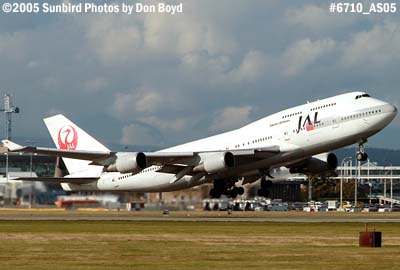 Japan Airlines B747-446 JA8087 airline aviation stock photo #6710