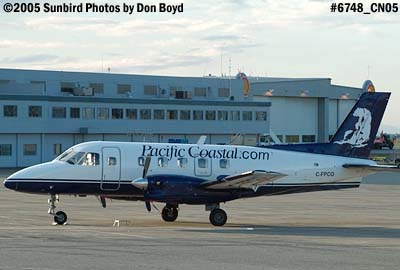 Pacific Coastal Embraer EMB-110P1 C-FPCO airline aviation stock photo #6748