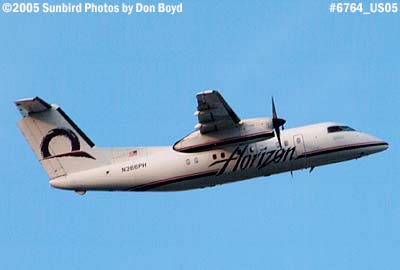 Horizon Air Bombardier De Havilland DHC-8-202 N366PH airline aviation stock photo #6764