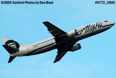 Alaska B737-4Q8 N760AS airline aviation stock photo #6772