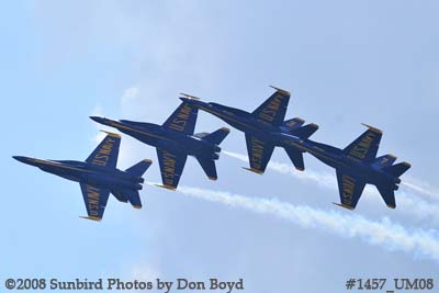 The Blue Angels at the 2008 Great Tennessee Air Show practice show at Smyrna aviation stock photo #1457