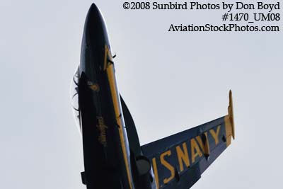 A solo Blue Angel at the 2008 Great Tennessee Air Show practice show at Smyrna aviation stock photo #1470