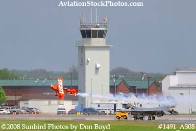 Lucas aerobatic act at the 2008 Great Tennessee Air Show practice show at Smyrna aviation stock photo #1491