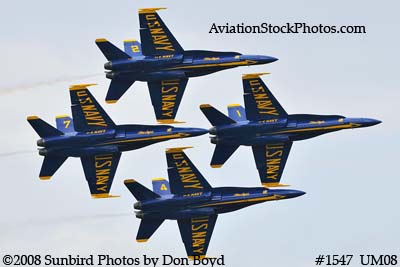 The Blue Angels at the 2008 Great Tennessee Air Show practice show at Smyrna aviation stock photo #1547