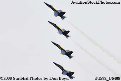 The Blue Angels at the 2008 Great Tennessee Air Show practice show at Smyrna aviation stock photo #1592