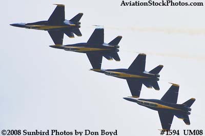 The Blue Angels at the 2008 Great Tennessee Air Show practice show at Smyrna aviation stock photo #1594