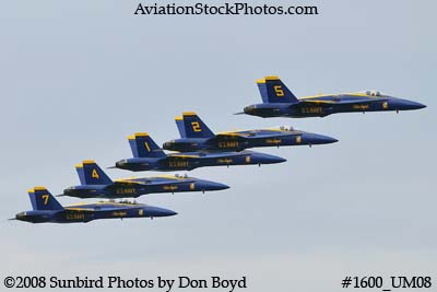 The Blue Angels at the 2008 Great Tennessee Air Show practice show at Smyrna aviation stock photo #1600