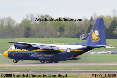 USMC Blue Angels Fat Albert C-130T #164763 at the Great Tennessee Air Show at Smyrna aviation stock photo #1777