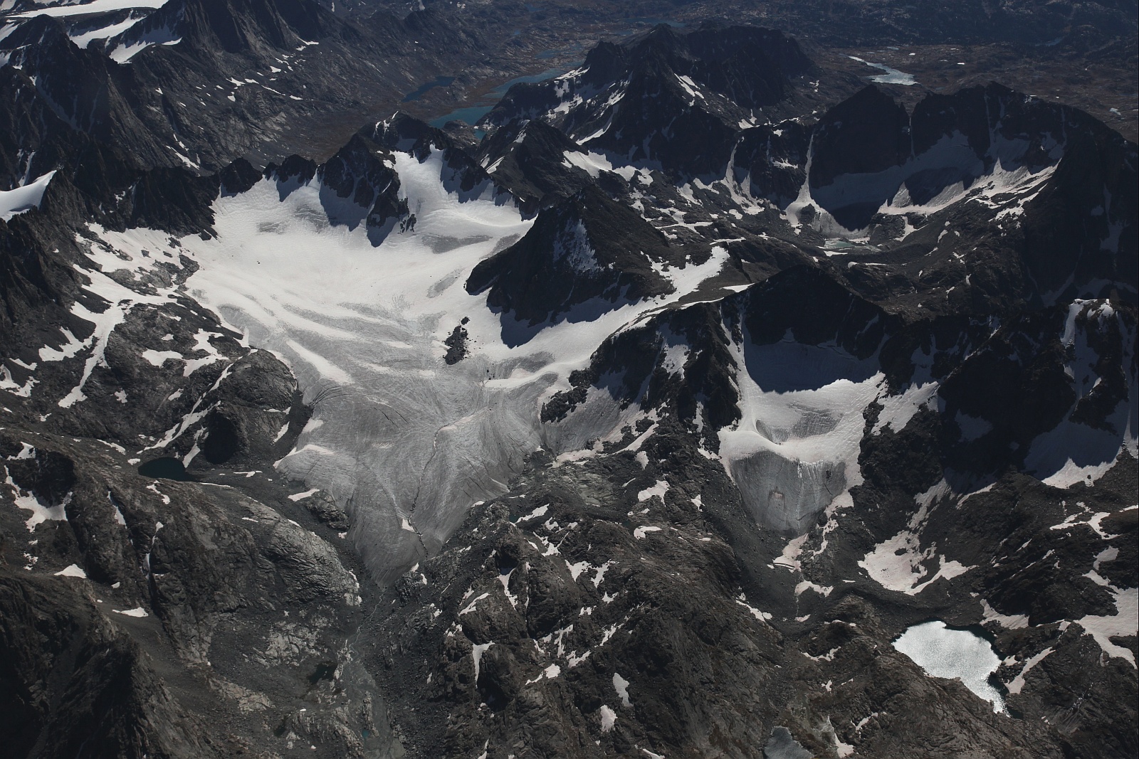 Mammoth (L) & Baby Glaciers <br> (WindRivers092509-_111.jpg)