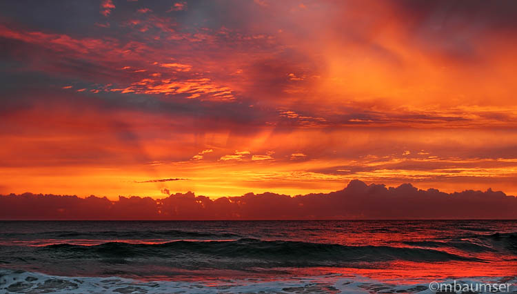 Red Sunrise Delray Beach Florida