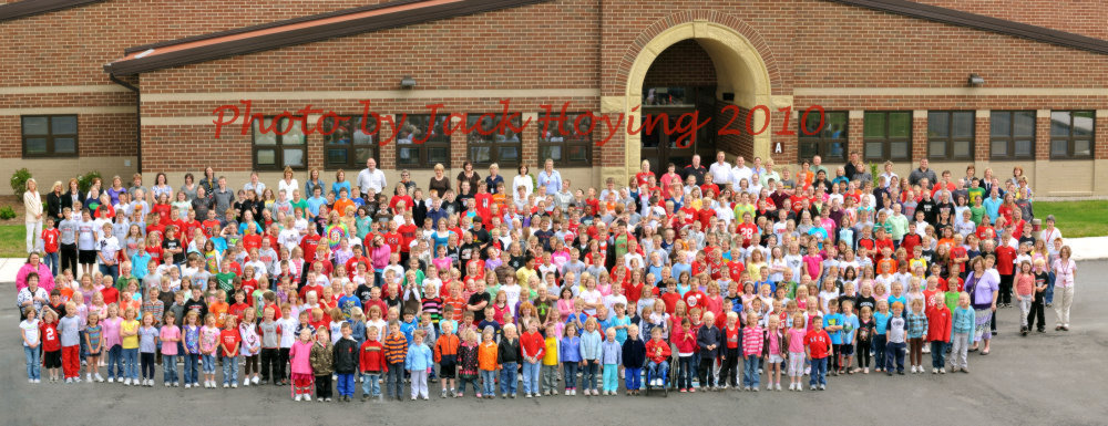 First students to attend the new Fort Loramie Elementary School