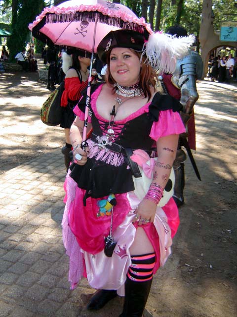 Darian as the beautiful Pink Pirate!
