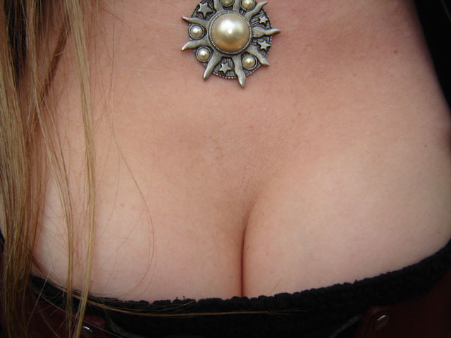 First time cleavage shot!  Lets give them a nice big hand