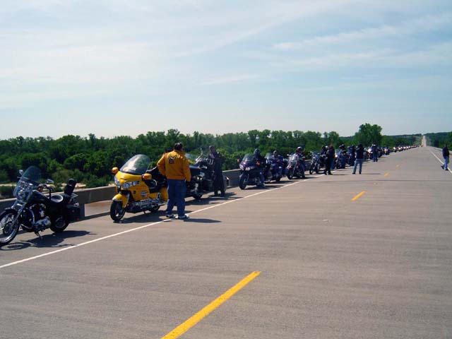 Stopped on the Indian Bridge on hwy 89