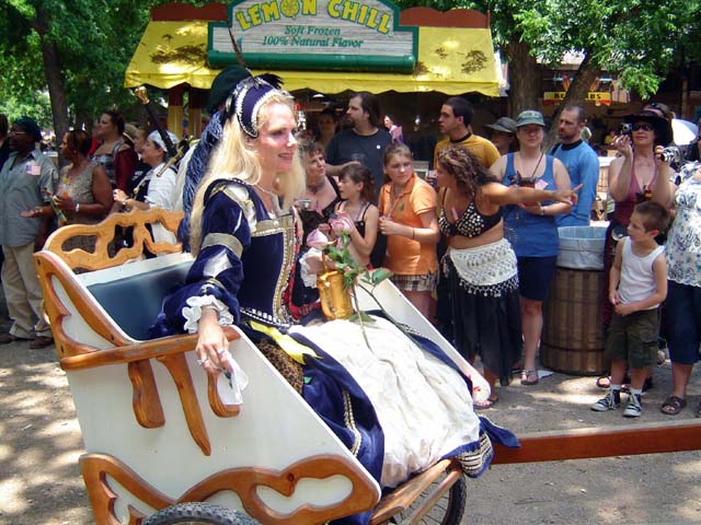 Queen Mags on the last day of faire