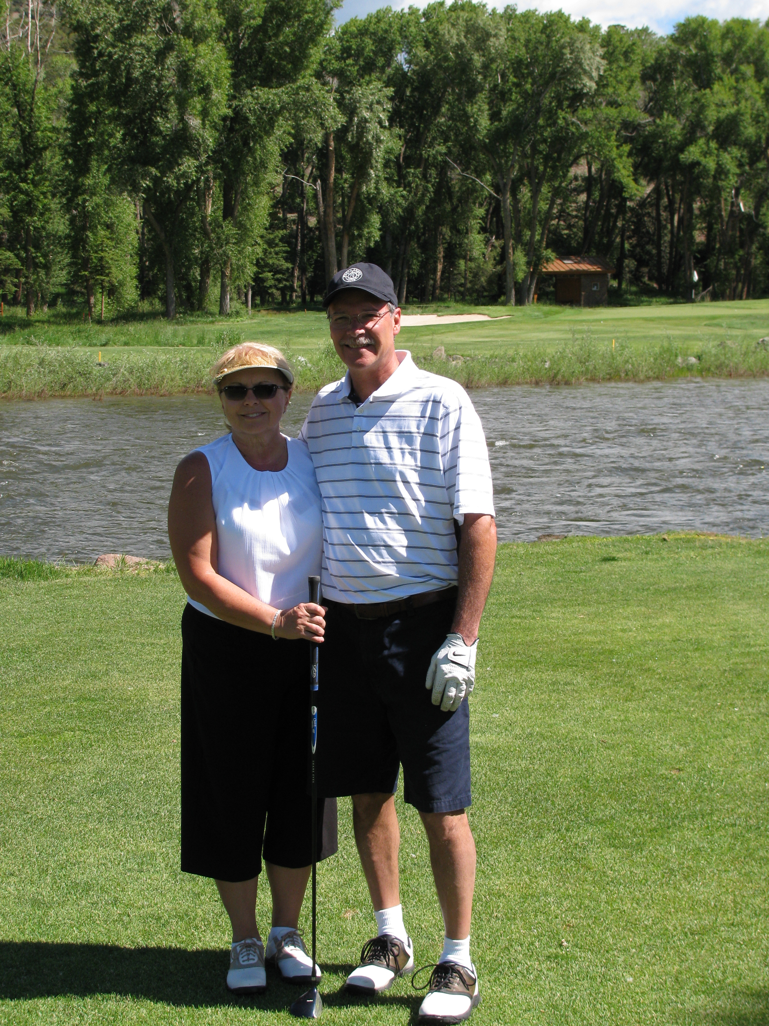 Greg and Jean in front of The Rio Grande River