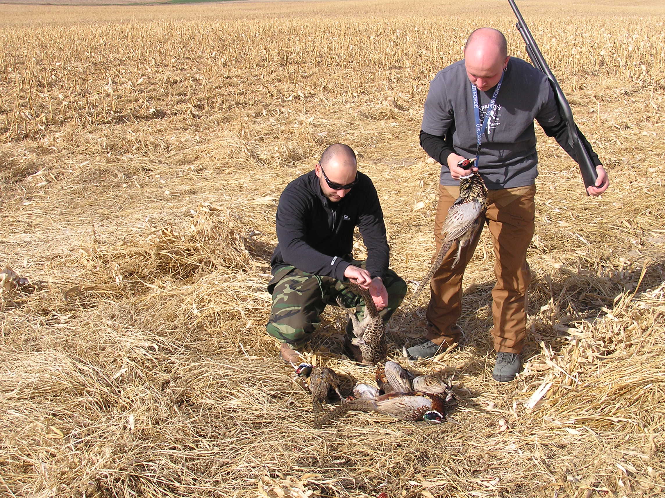 Ryan & JT looking at Pheasants