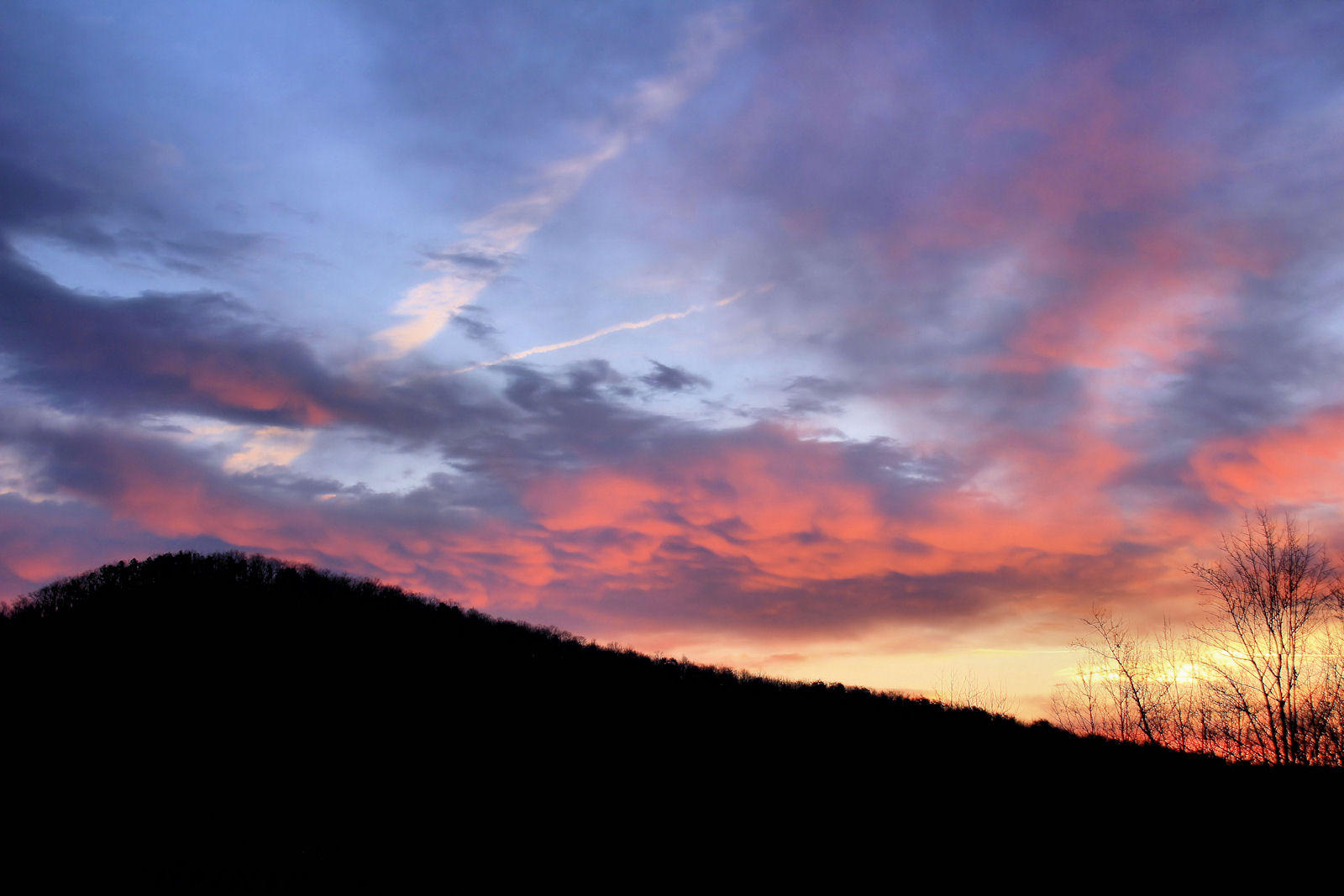 Sun Rise Mon 2/20/12 Picture Made from Front Yard 1