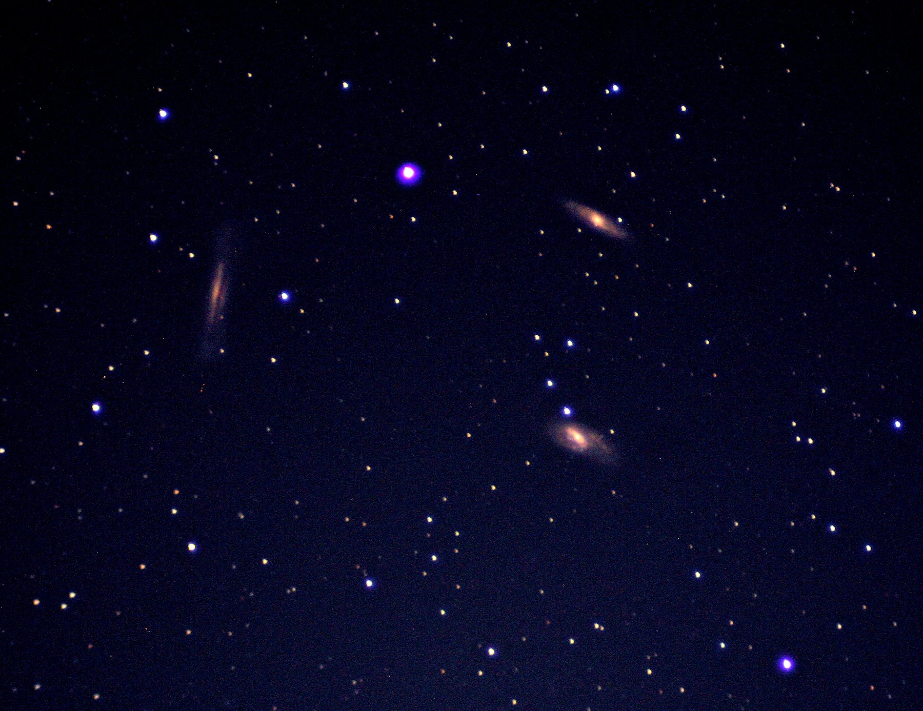 The Leo Triplet - 558 sec exp, ISO 800