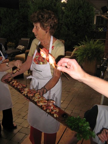 Irene - shrimp kebab queen!!!