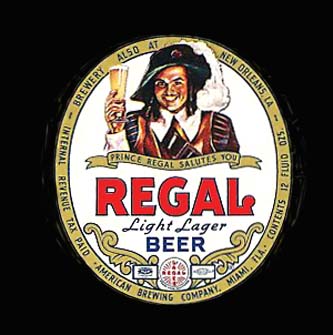 1960's - Regal Beer label - brewed in Miami