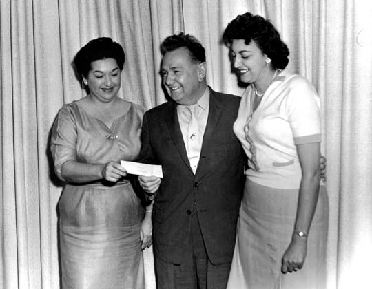 1950s - Bobye Jo Kirkland, Hialeah Mayor Henry Milander and Ida Snow of Snows Jewelers