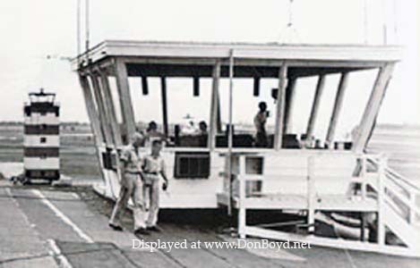 1952 - temporary air traffic control tower (tower #6) at Miami International Airport, Miami