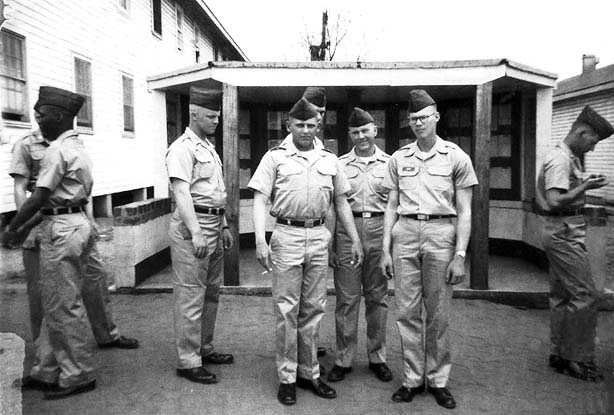1969 - Terry Bocskey and Jim Hunt (Hialeahs Hogans Heroes) in U. S. Army basic training at Ft. Gordon, Georgia